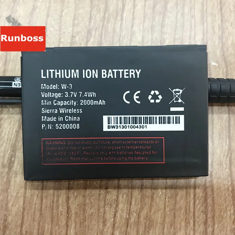 

High Quality 3.7V 2000mAh W3 Battery for Netgear Sierra 760S 762S 763S 785S W-3 Batteria