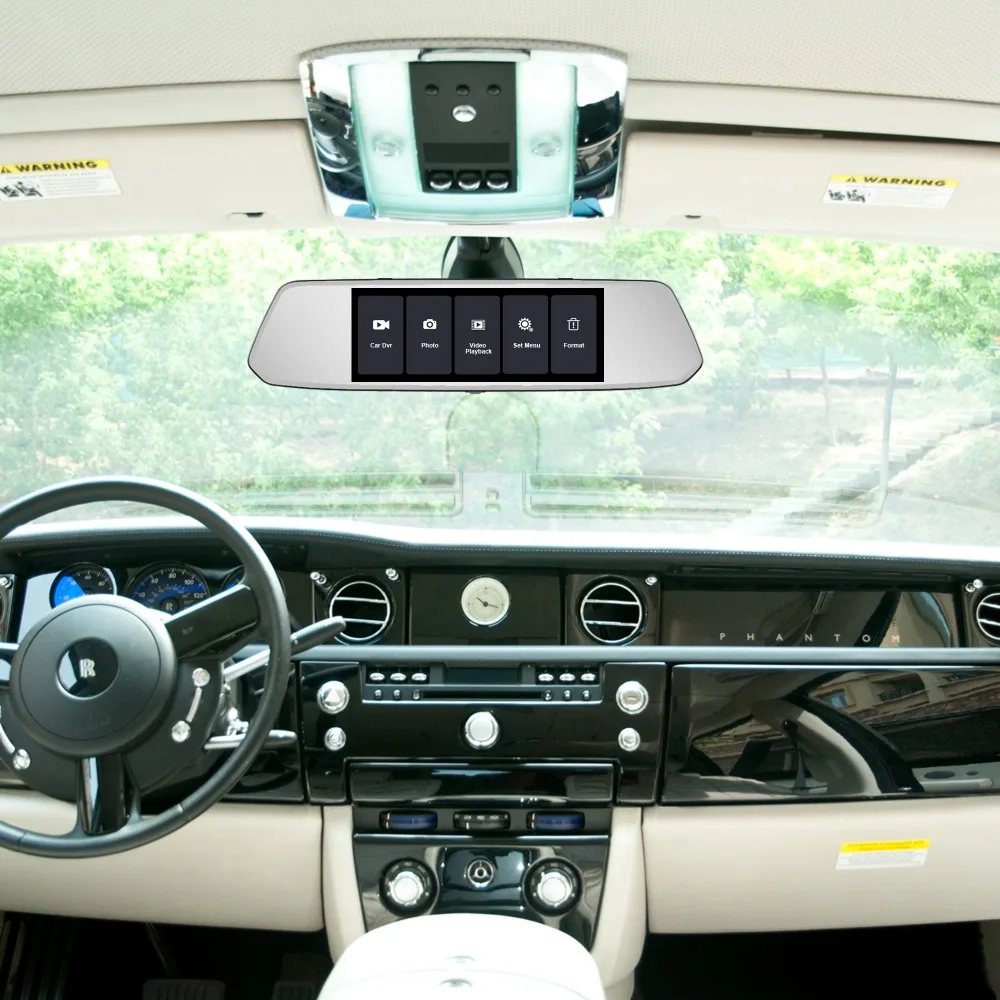 Ляся T10 Full HD 1080 P Видеорегистраторы для автомобилей Двойной объектив Сенсорный