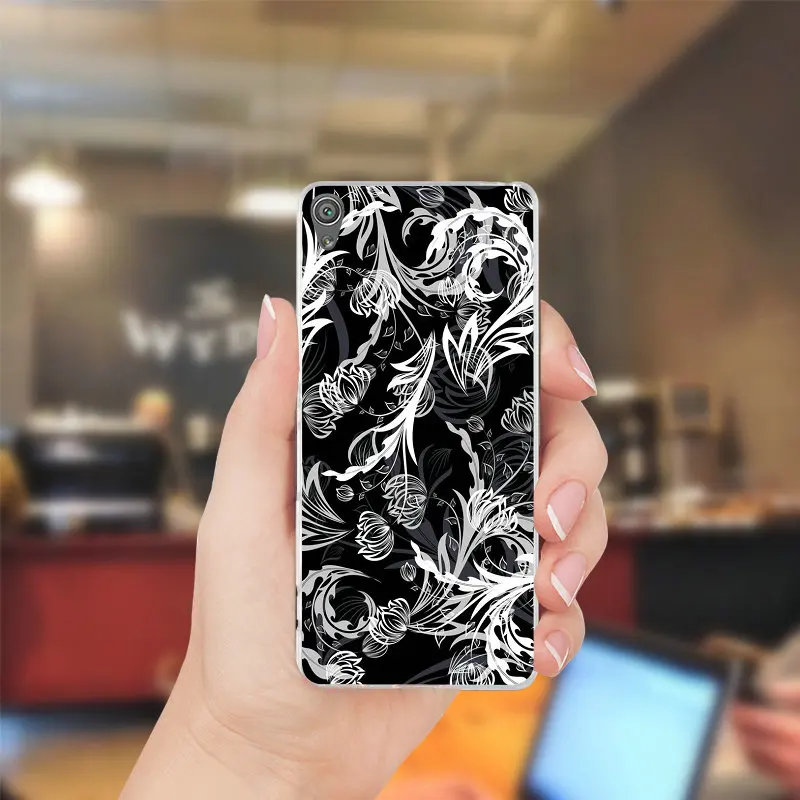 Красивая мандала цветок печати Мягкий силиконовый чехол для телефона sony Xperia Z Z1 Z2