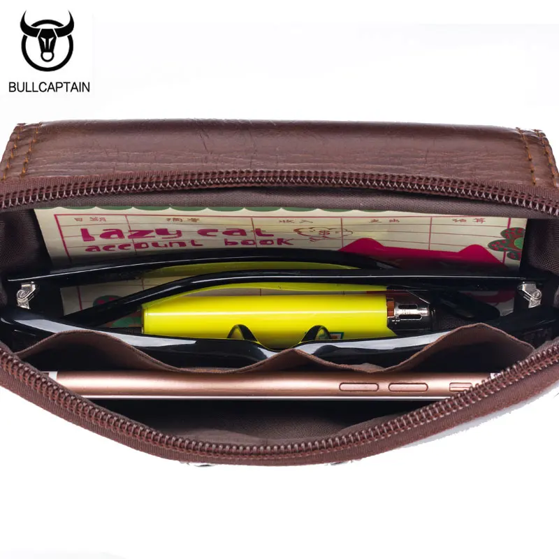 Мужской кошелек BULLCAPTAIN повседневная сумка мессенджер с небольшим карманом новая