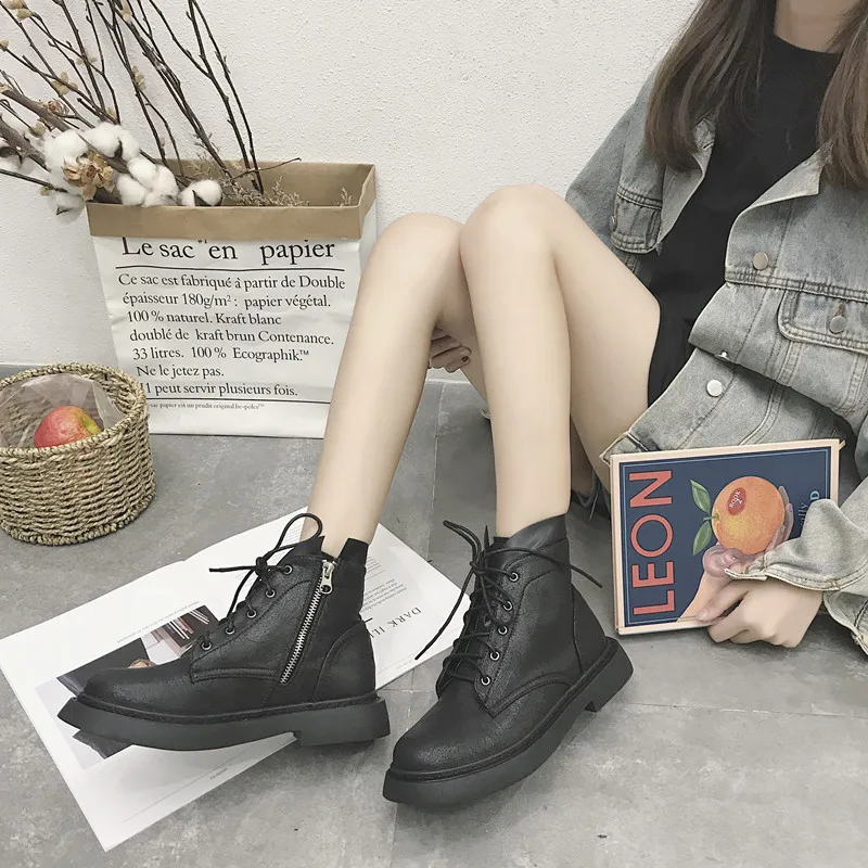 Женские ботинки Martin в британском стиле Высококачественная классическая обувь на