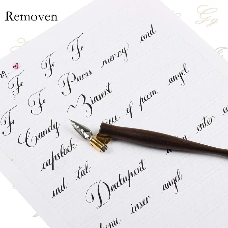 Английский ручка для каллиграфии комплект комиксов Copperplate Spencerian скрипт
