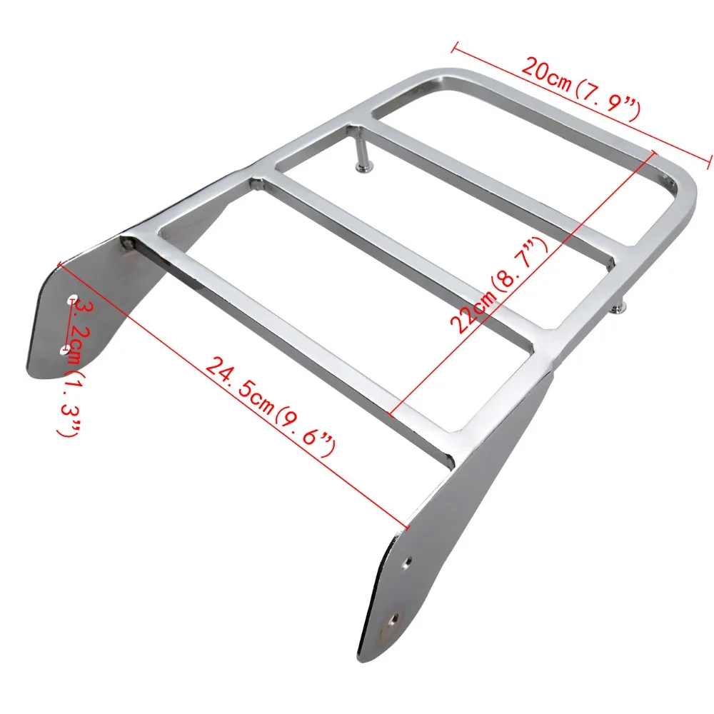 Багажник для мотоцикла задняя спинка Yamaha V Star 400 650 1100 Classic XVS 1998 2011 /Dragstar 00 11|Сиденья