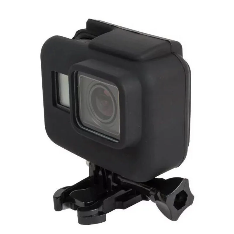 Мягкий силиконовый защитный чехол бампер для GoPro Hero 5 6 7 Hero5 Hero6 Hero7 черная рамка