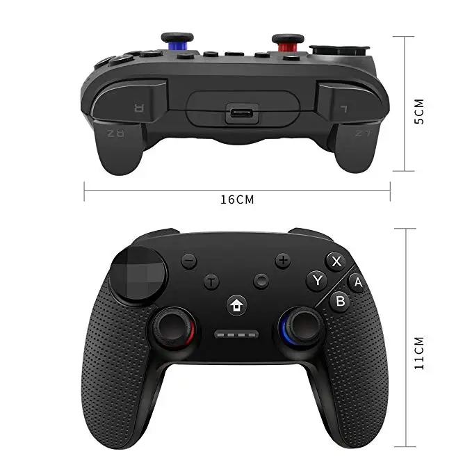 Беспроводной контроллер Bluetooth для Nintendo Switch Gamepad Joypad пульт дистанционного управления Джойстик перезаряжаемый аккумулятор RealGame Experience