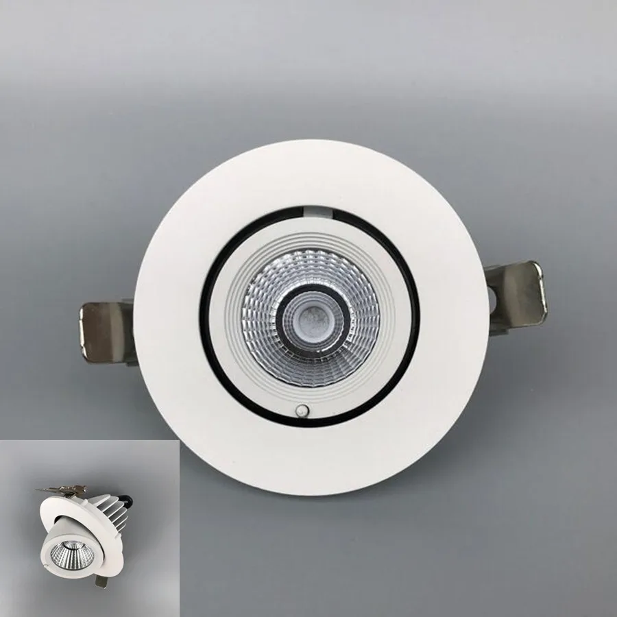 Вращающийся светодиодный даунлайт с регулируемой яркостью 15 Вт 20 заменяемые