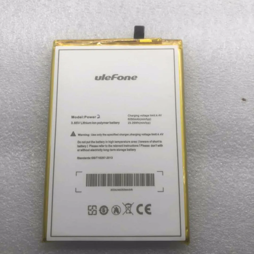 2018 Новый высокое качество 6050 мАч Аккумулятор для Ulefone Мощность 2 5 дюйма MTK6750T