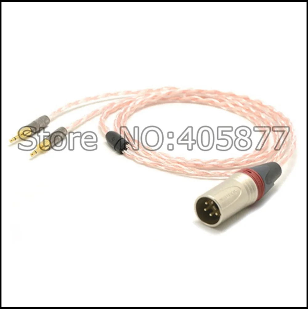 

4-Pin balanced DIY Hi-end HIFI 5N OFC copper Headphone Upgrade Cable for HD700 Headphone Cable