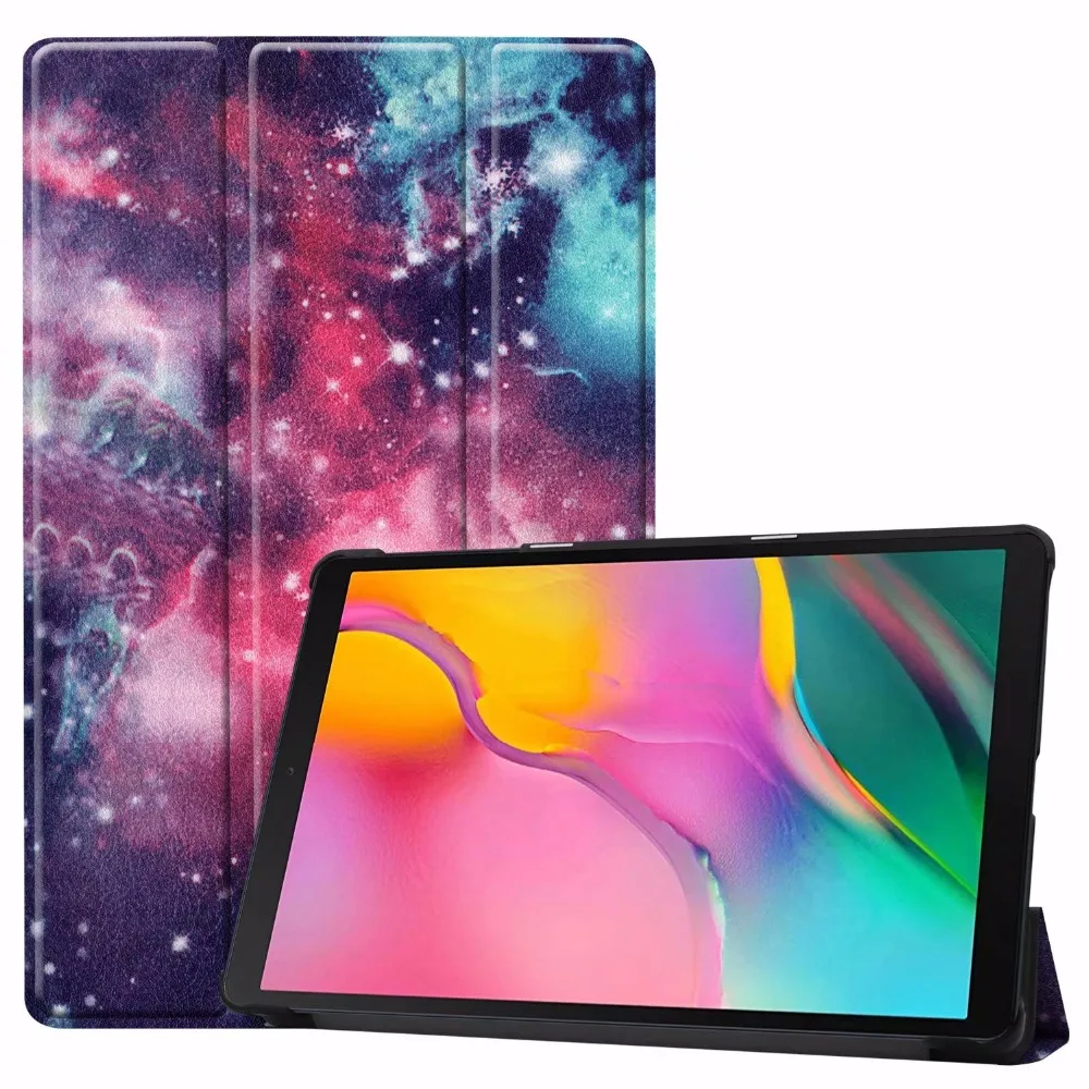 Чехол для samsung Galaxy Tab A 10,1 чехол T510/T515 ультра тонкий кожаный чехол с магнитной подставкой SM-T510 SM-T515 Funda Capa