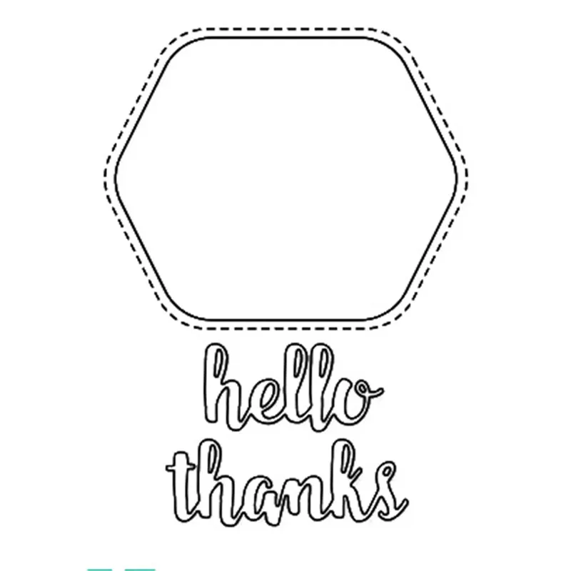 GJCrafts Hello& Thanks буквы штампы металлические Вырубные штампы новые ремесленные штампы Скрапбукинг альбом тиснение трафарет вырубной Декор - Цвет: dies