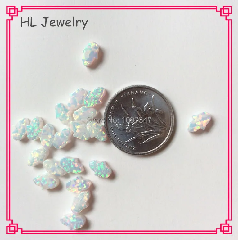 Специальный Опаловый знак 100 шт./лот 5*7 мм OP17 огненно-белый опал Hamsa Hand | Украшения и