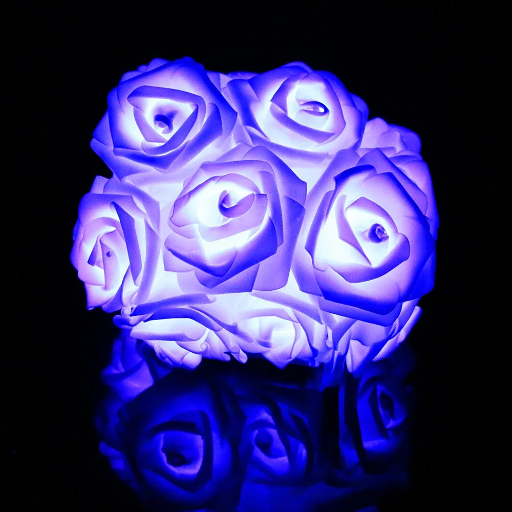СВЕТОДИОДНАЯ Гирлянда в виде розы 20 светодиодов|lights fairy|rose led stringled flower light |