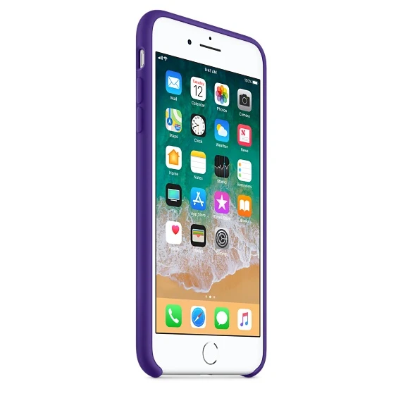 Silicone Soft Case for iPhone 8 Plus 7 5.5 inch Skin Protective Purple Cole |
