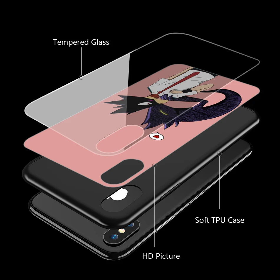 Чехол Lavaza из ТПУ с рисунком героев Академии токоями и аниме для iPhone XS Max XR X 8 7 6 6S Plus