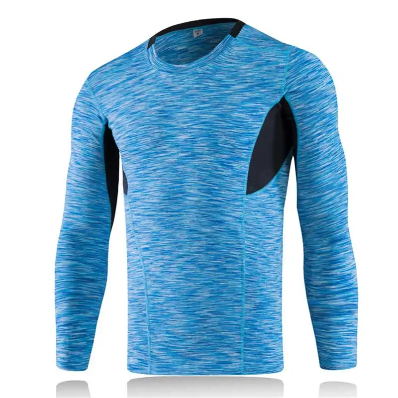 2018 Мужская Спортивная футболка для занятий фитнесом и йогой быстросохнущая