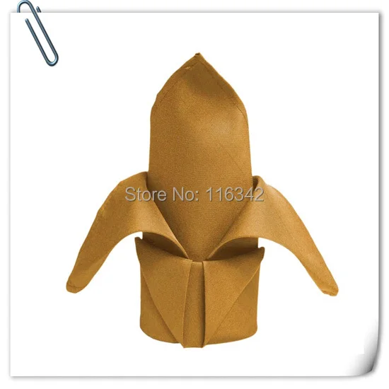 

BIG DISCOUNT !!! 20"*20" 150pcs Gold Polyester table Napkin Linen for wedding, banquet FREE SHIPPING