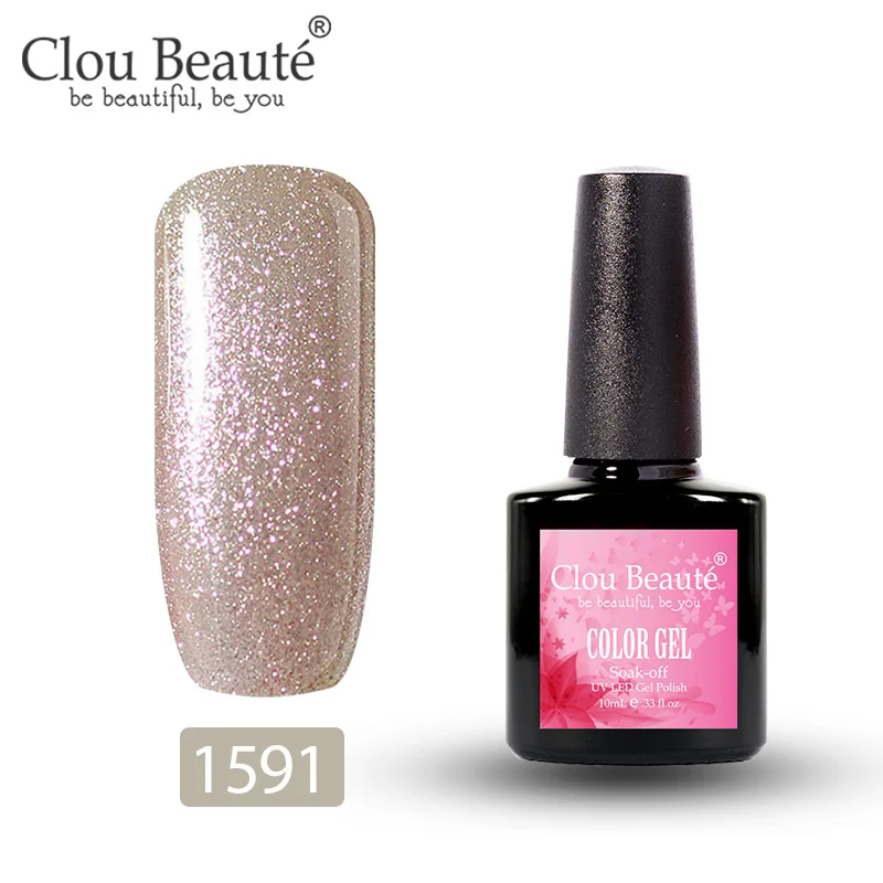 Clou Beaute 10 мл гель лак для ногтей цвета 179 гель лак все для маникюра Полупостоянный УФ лак удаляющийся замачиванием белый грунтовка для ногтей - Цвет: 1591