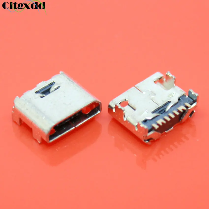 Гнездовой разъем Micro Mini USB 100 шт. 7-контактный Женский Разъем для зарядки Samsung Galaxy Core