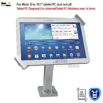 Универсальный настенный держатель для планшета и ПК с защитой от кражи подставка