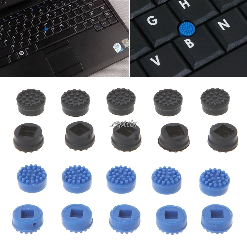 10Pcs Pointer Caps For HP Laptop Keyboard Trackpoint Little Dot Cap Black/blue color L29K Drop ship