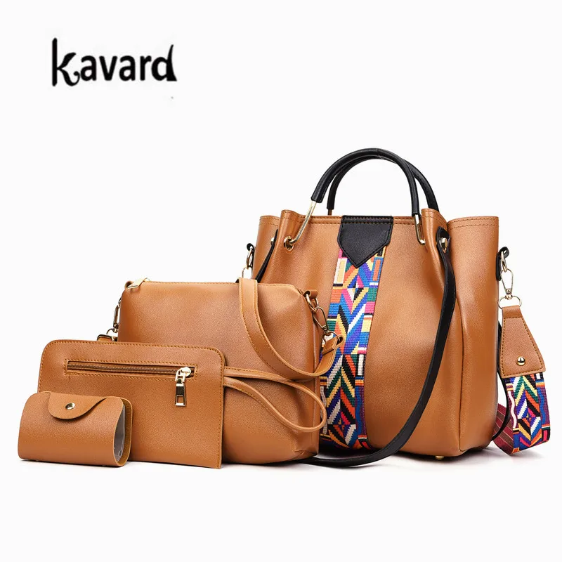 Kavard Лоскутная композитная Сумка Набор сумочек и сумок 2018 сумки женские известных