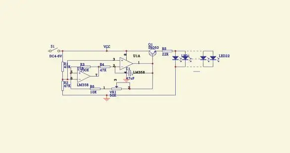 Набор для творчества в форме сердца, дыхательная лампа, комплект, DC4V-6V, дыхательный светодиодный набор, сделай сам, электронное производство, красный/белый/синий/зеленый