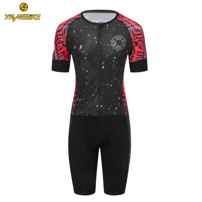 YKYWBIKE 2019 Женская одежда для велоспорта Pro Team триатлон костюм Skinsuit короткий рукав MTB