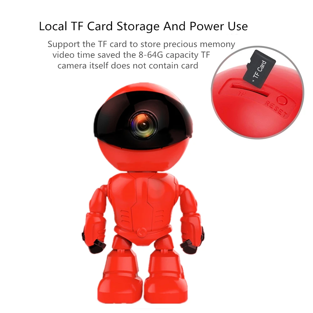1080P 2.0MP HD Беспроводная Wi-Fi ip-камера робот ночного видения двухсторонняя аудио сеть Домашняя безопасность детский монитор камера для собак