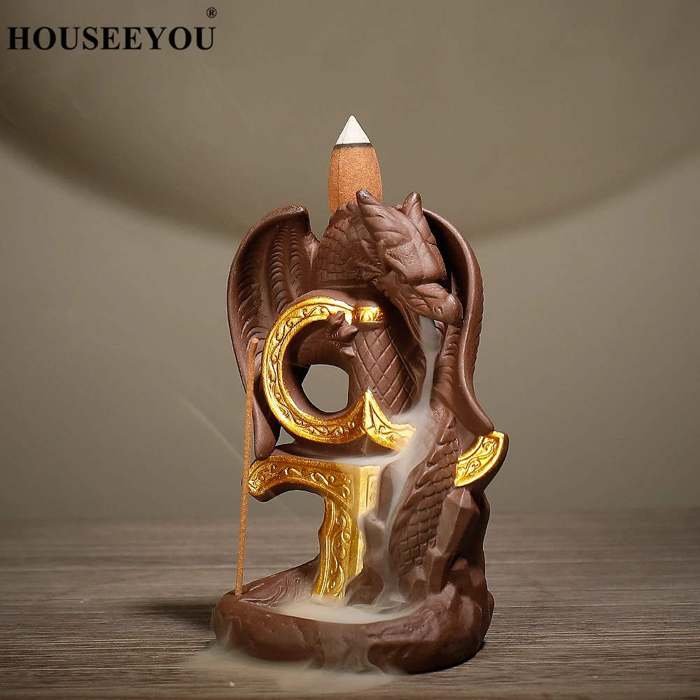 Курильница для ароматерапии подставка благовоний с рисунком дракона птерозавра