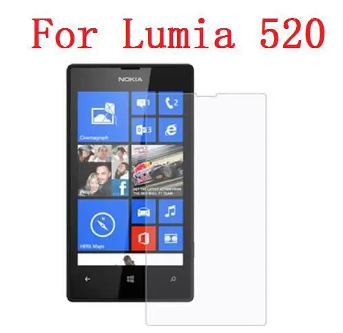 Высокая прозрачная защитная пленка для экрана Nokia Lumia 520 + салфетка очистки