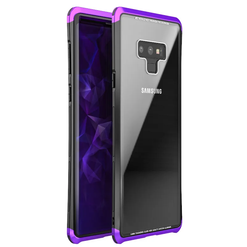 Оригинальный тонкий жесткий чехол LUPHIE для Samsung Note 9 модное прозрачное закаленное