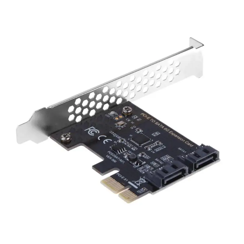 PCI Express SATA 3 контроллер карты 2 порта PCIe III 6 ГБ/сек. внутренний адаптер конвертер для