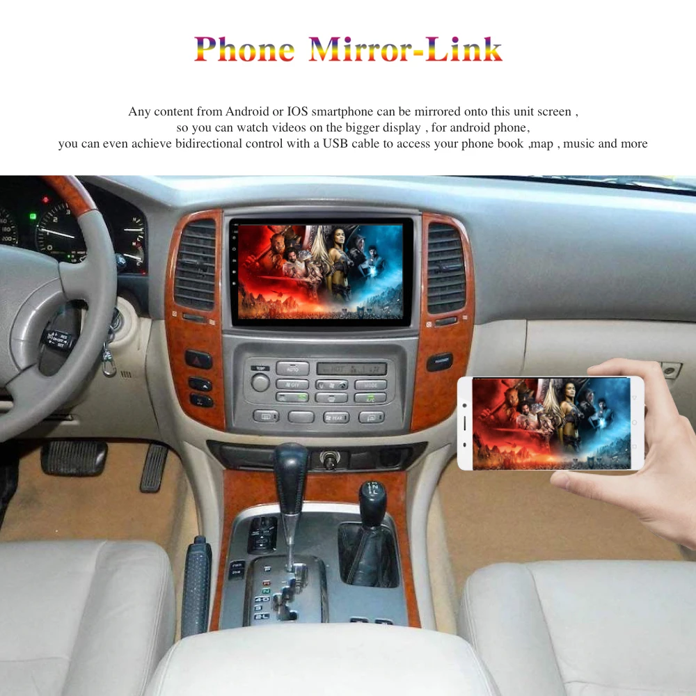 Android 9,0 2 Din gps для Toyota Land cruiser LC100 2003-2008 Автомобильная магнитола для Lexus LX 470 PX6 DSP ips HDMI 4 Гб+ 64 Гб RDS wifi BT