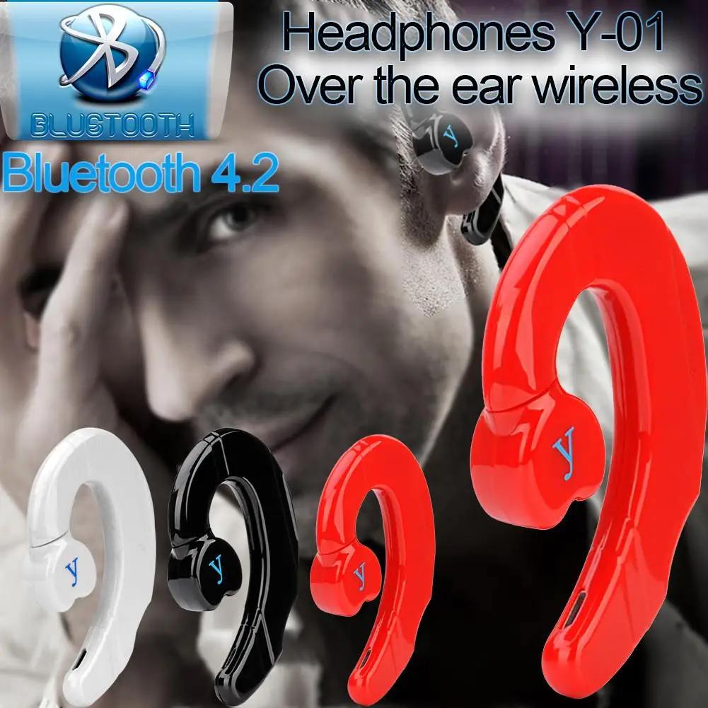 Bluetooth 4 2 наушники Y 01 с наушным креплением Беспроводной костной проводимости