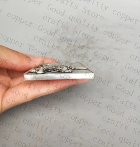 Коллекция тибетский серебряный ручной резной двусторонний кулон guan gong амулет |