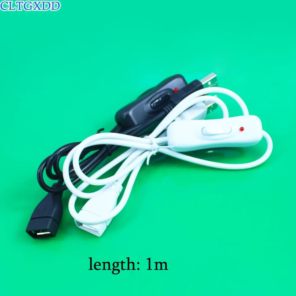 Cltgxdd Новый 1 м USB кабель с переключателем вкл/выкл удлинитель для лампы вентилятор