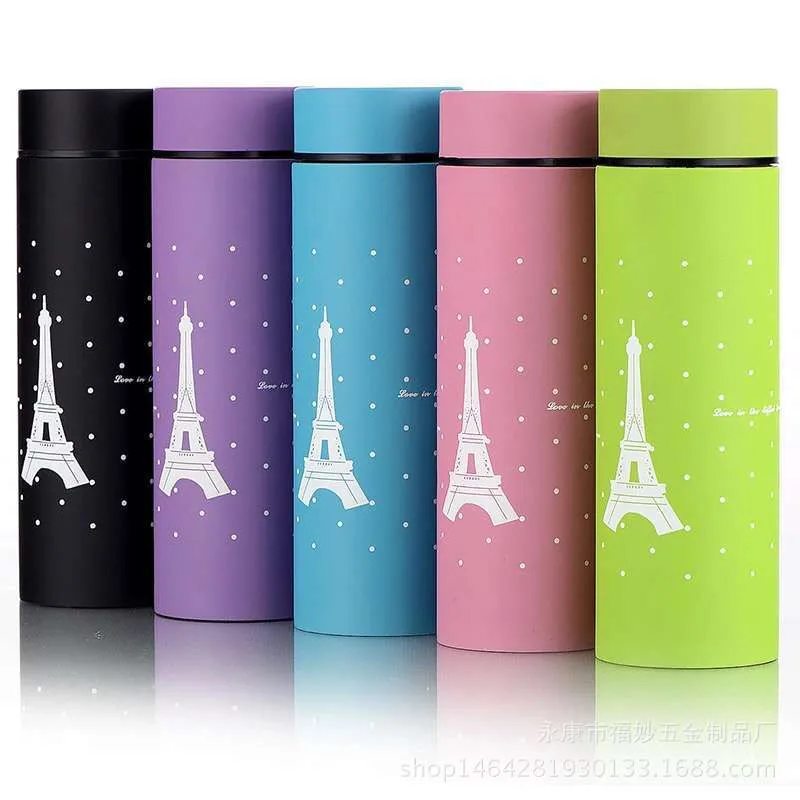 260ML термос чашка Эйфелева башня кружка Нержавеющая сталь утепленная