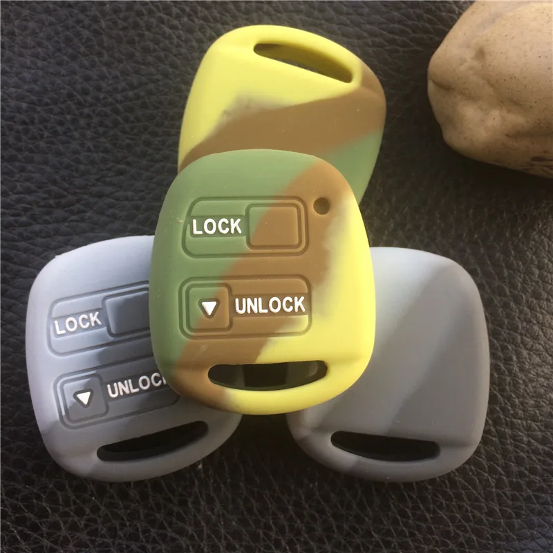 6 цветов силиконовой резины автомобиль ключ чехол держатель для TOYOTA CAMRY RAV4 PRADO COROLLA