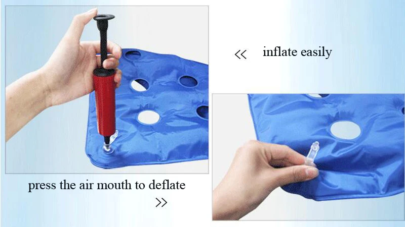 Надувная подушка для сиденья с защитой от боли в спине и геморроя Бесплатная