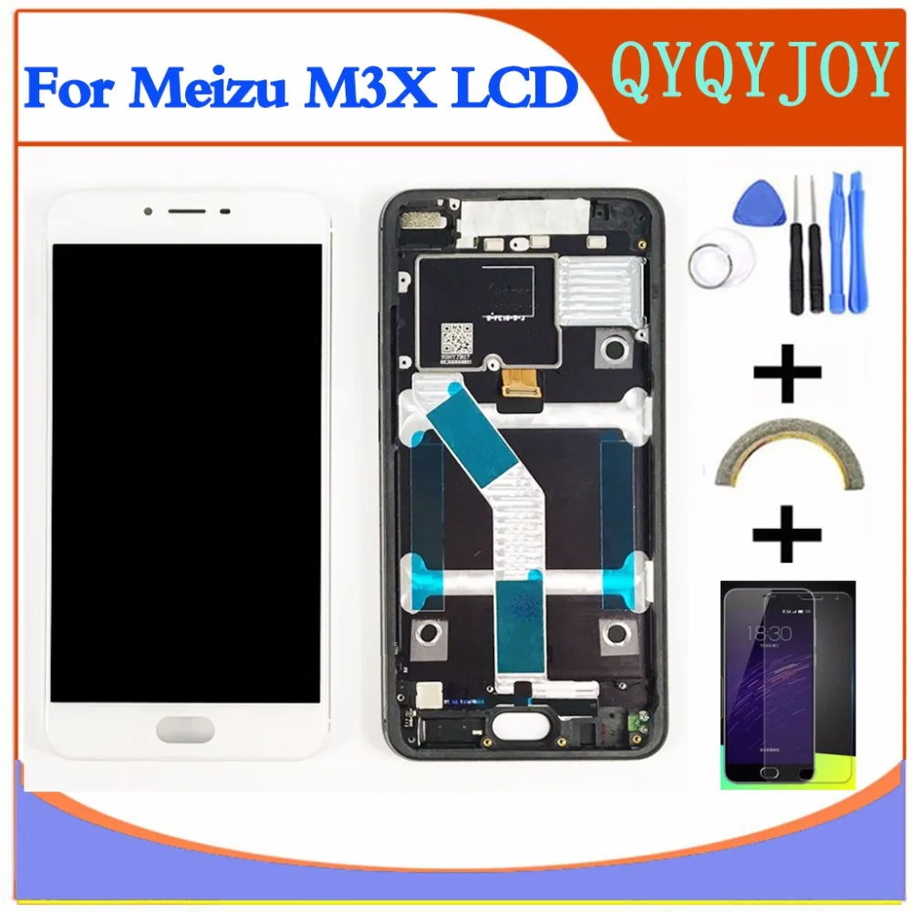 

For 5.5" Meizu Meilan X M682Q M3X Lcd screen Display+Touch panel digitizer without frame free shipping