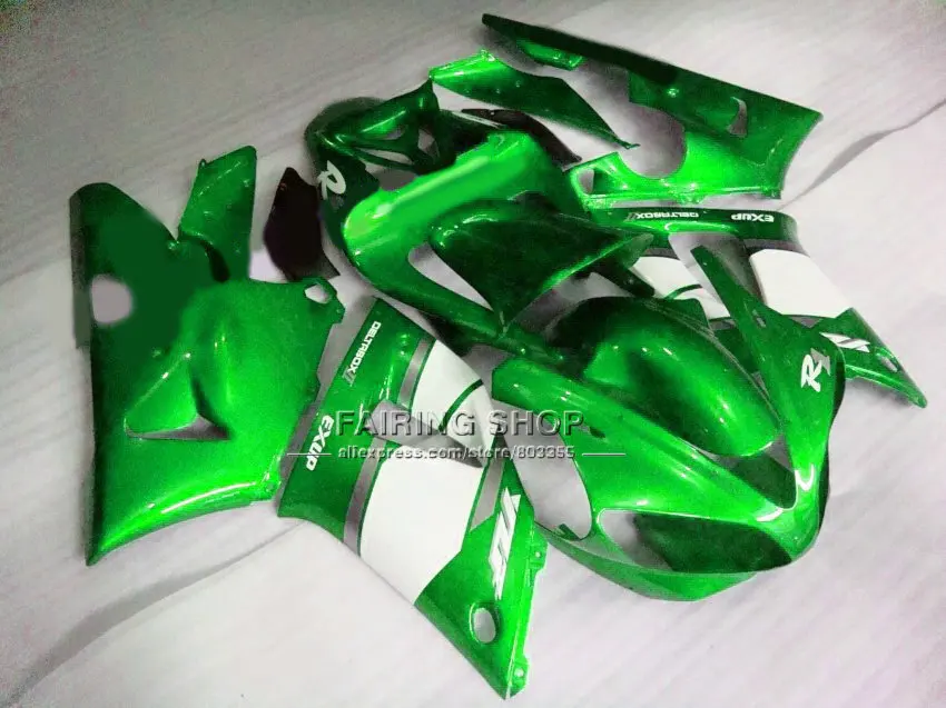 Обтекатели Green EXUP на заказ для YAMAHA YZFR1 2000 2001 yzf 1000 YZF R1 00 01 из АБС-пластика кузов