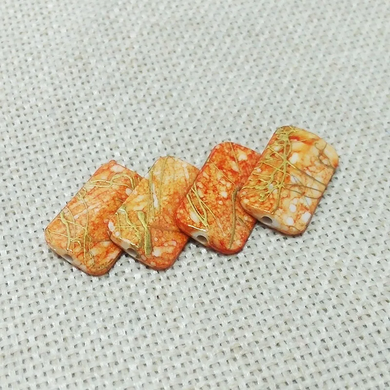 Синий прямоугольный кулон пряжка шнур шнурки кисточки подвески ожерелья