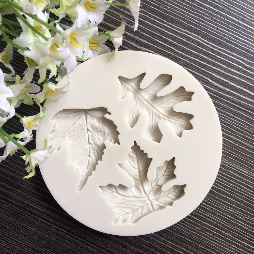 Новинка diy Форма кленового листа силиконовая форма для шоколада помадка торт