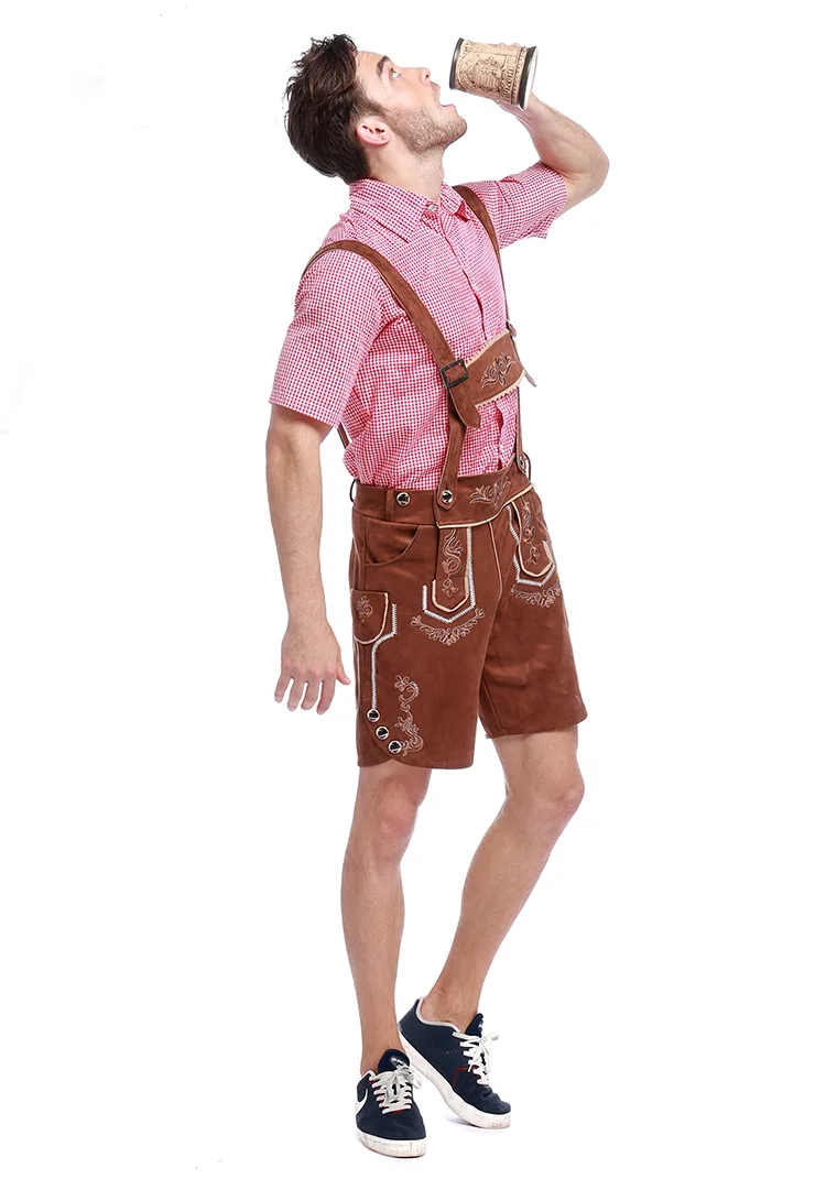 Эхо Взрослый мужской традиционный Октоберфест Костюм Lederhosen Bavarian Octoberfest немецкий