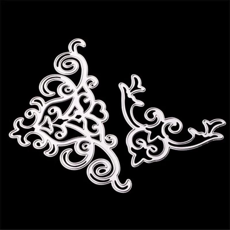 2PCS new METAL CUTTING DIES Flower vine scrapbook PAPER CRAFT card album gift ribbon present knife mold art cutter | Дом и сад