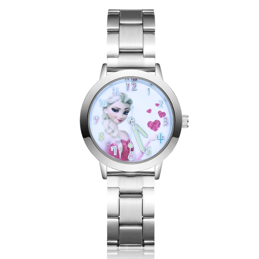 Модные женские платья для девочек часы браслет кукольные подарок стальной