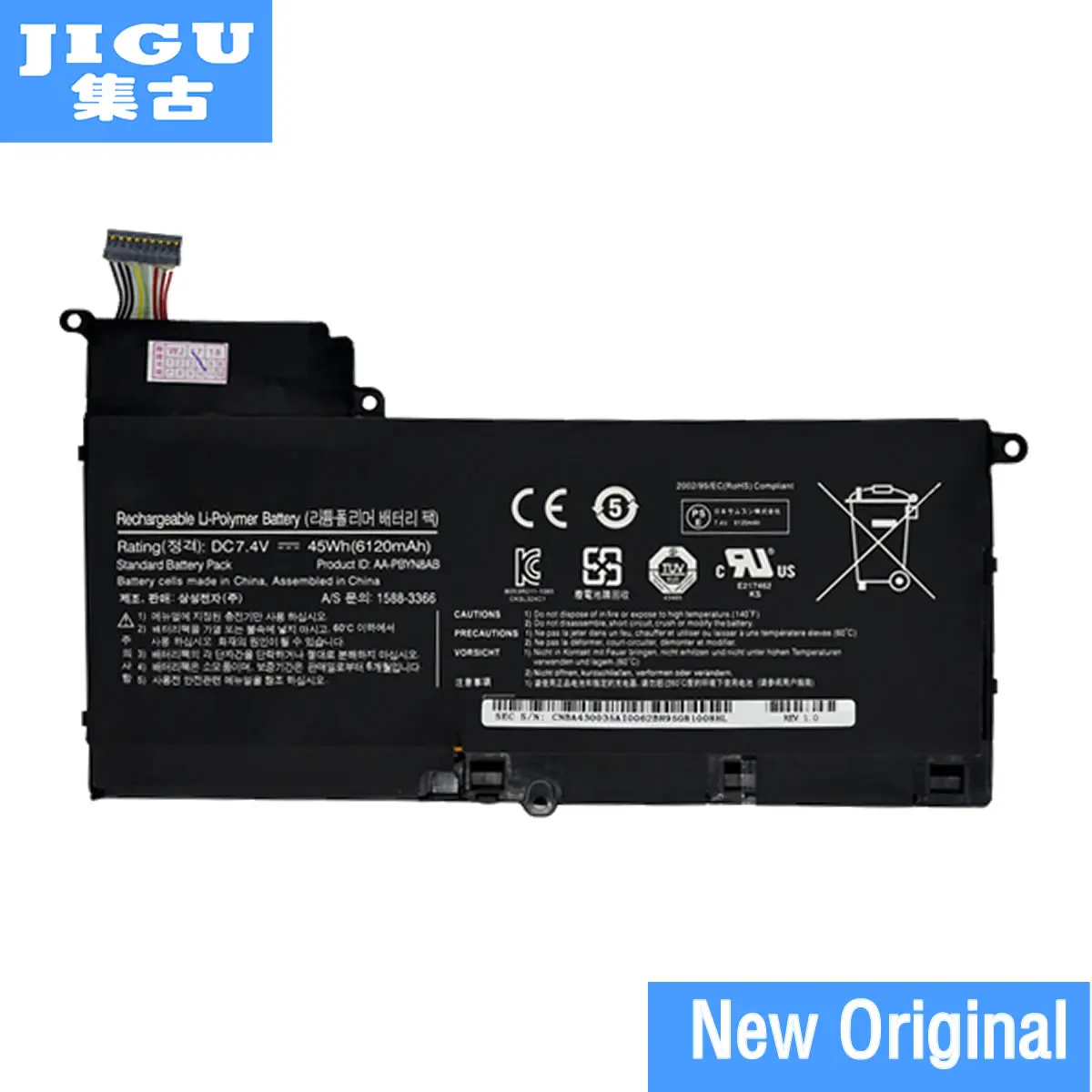 Новый оригинальный телефон JIGU аккумулятор для SAMSUNG 530U4C NP530U4B 535U4C S02 AA PBYN8AB 7 4 В 45