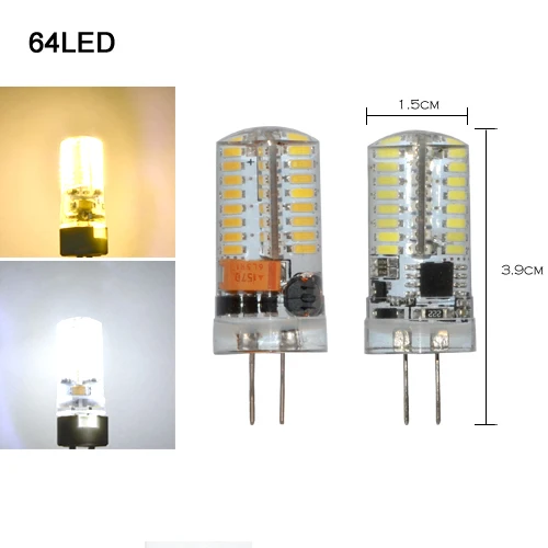 Светодиодная лампа G4 1 шт. 3014SMD переменный ток/12 В 3 Вт 9 сменные галогенные лампы 15