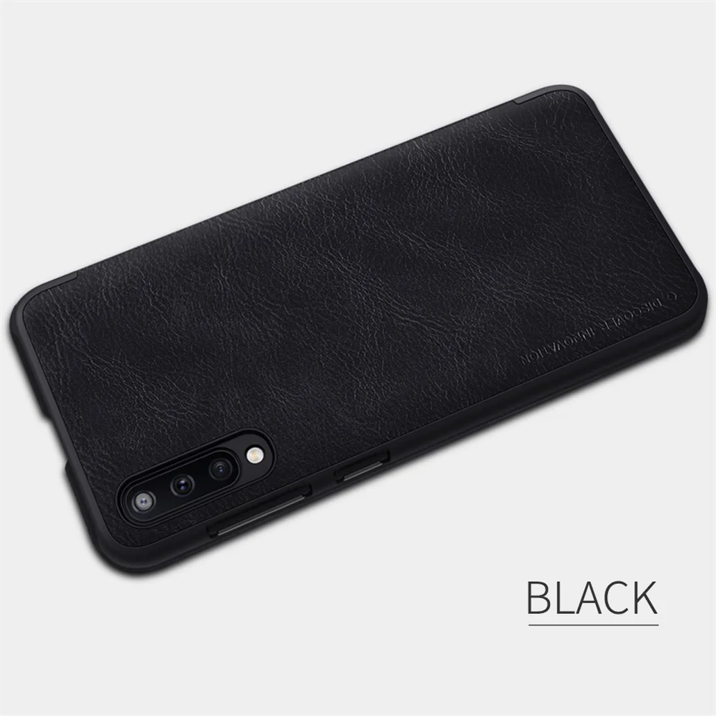 Для samsung Galaxy A50 A50S A10 A20 A30 A30S A40 A60 A70 M40 откидной Чехол Nillkin Qin кожаный откидной Чехол с отделением для карт чехлы для телефонов