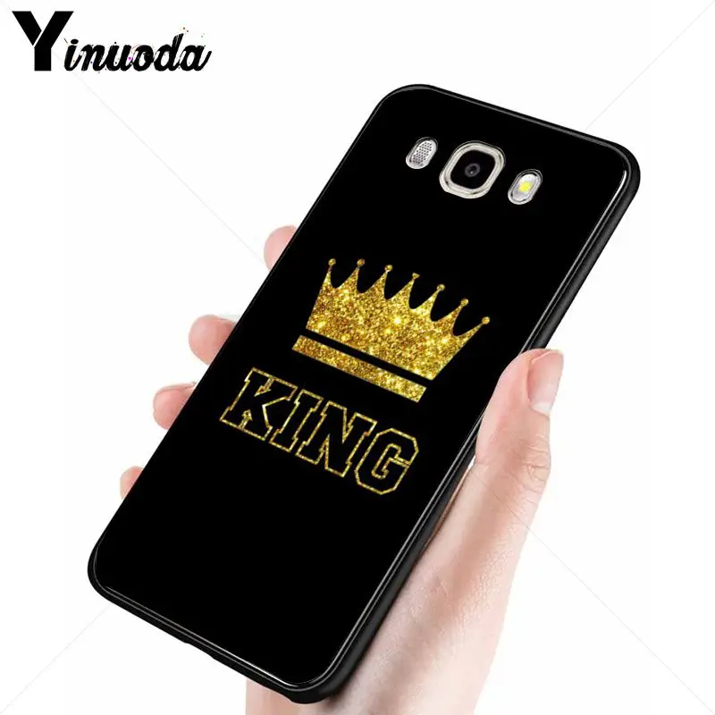Yinuoda King queen красочные милые аксессуары для телефонов Чехол samsung Galaxy j6plus j7 prime j8 j2